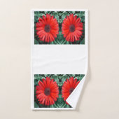 Orange Daisy Towel Set (Handtuch)