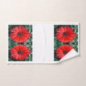 Orange Daisy Towel Set (Handtuch)