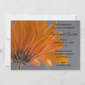 Orange Daisy über die Partei für graues Engagement Einladung (Vorderseite)