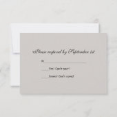 Orange Daisy White Satin Wedding RSVP Response Karte (Rückseite)