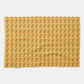 Orange Dala Pferde Handtuch (Horizontal)