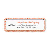 Orange Damask Pattern Abschluss (Vorne)