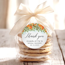 Orange Danke Brautparty