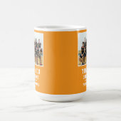 Orange Danke Trainer Teamname Foto Kaffeetasse (Mittel)