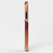 Orange Dark Maroon Red Midyear Art Pattern Case-Mate iPhone Hülle (Hinten/Rechts)