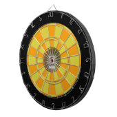 Orange Dark Yellow Black Dartboard 2024 Dartscheibe (Vorderseite rechts)