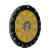 Orange Dark Yellow Black Dartboard 2024 Dartscheibe (Vorderseite Links)