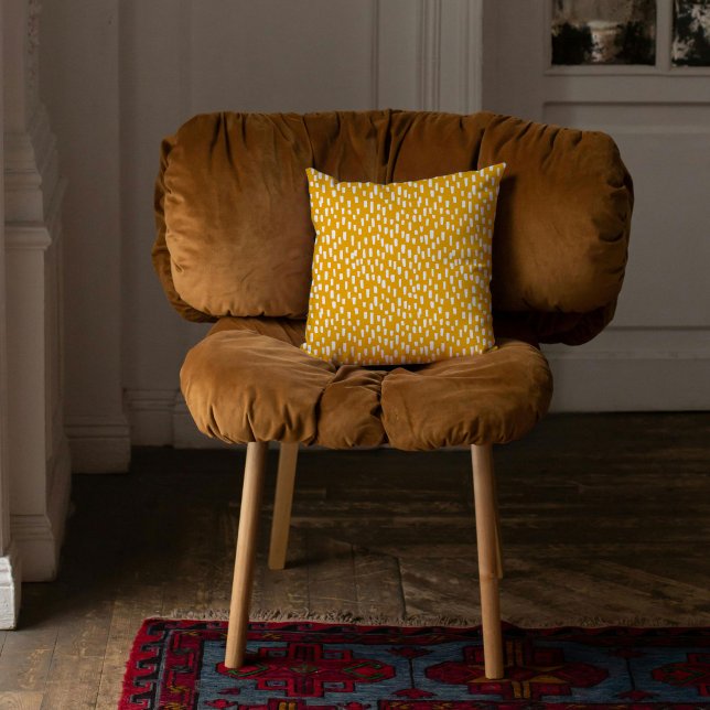 Orange Dashingly Bright Kissen (Orange Dashingly Bright Throw Pillow)