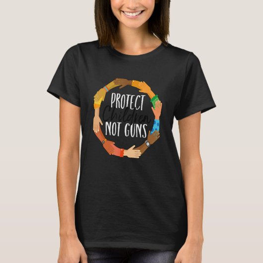Orange Day Protect Children Not Guns Awarenes T-Shirt (Vorderseite)