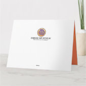 Orange Dekade 90. Geburtstag Karte (Rückseite)