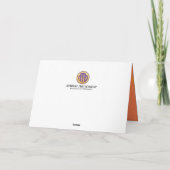 Orange Dekade 90. Geburtstag Karte (Rückseite)