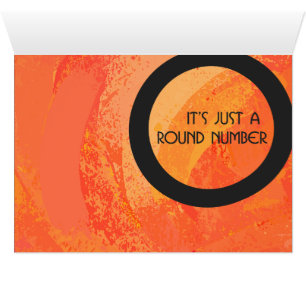 Orange Dekade Geburtstag