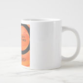 Orange Dekade Geburtstag Jumbo-Tasse (Rechts)