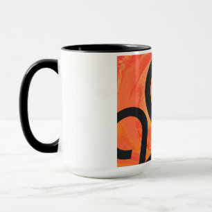 Orange Dekade Geburtstag Tasse