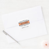 Orange Deko Blühe Wedding Stickers (Umschlag)