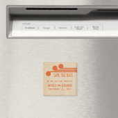 Orange Deko Chic Save the Date Magnet (In Situ (Geschirrspüler))