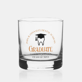 Orange Dental School Custom Dentist Abschluss Whiskyglas