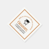 Orange Dental School Custom Graduation Party Serviette (Ecke)