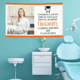 Orange Dental School Graduation Party Foto Banner