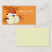 Orange der Cartoon-Katzen-| Visitenkarte (Vorne/Hinten)