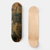 Orange der coolen Computerplatine Skateboard (Vorderseite)