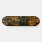 Orange der coolen Computerplatine Skateboard (Horizontal)