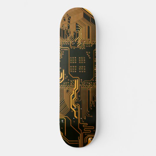 Orange der coolen Computerplatine Skateboard (Vorderseite)