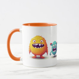 Orange der niedlichen Monster Tasse