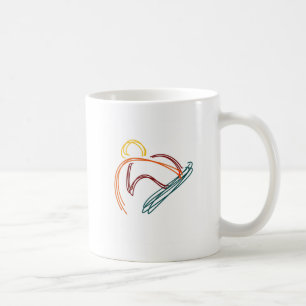 Orange des Snowboardings logo13 Kaffeetasse