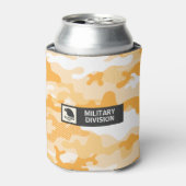 Orange Deser Camouflage Pattern Beverage Insulator Dosenkühler (Kanne Vorderseite)