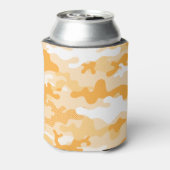 Orange Deser Camouflage Pattern Beverage Insulator Dosenkühler (Kanne Rückseite)