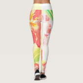 Orange Desert Rose Leggings (Rückseite)