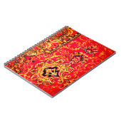 Orange Design Notebook Notizblock (Linke Seite)