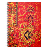 Orange Design Notebook Notizblock (Vorderseite)