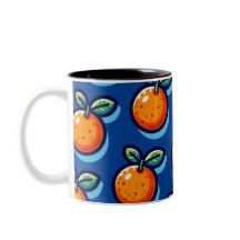 Orange design repeat pattern Coffee Mug