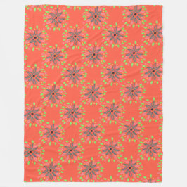 Orange Designer Fleece Blanket