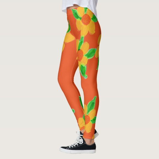 Orange Designer Leggings (Links)