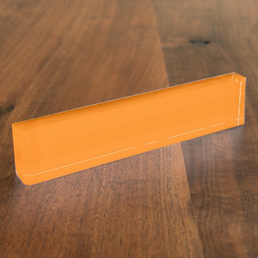 Orange Desk Namensplakette (Seite)