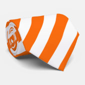 Orange Diagonal Stripes Krawatte (Gerollt)