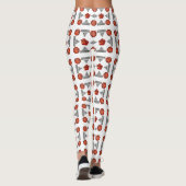 Orange Diamond Gemstone Art, Orange Leggings (Rückseite)