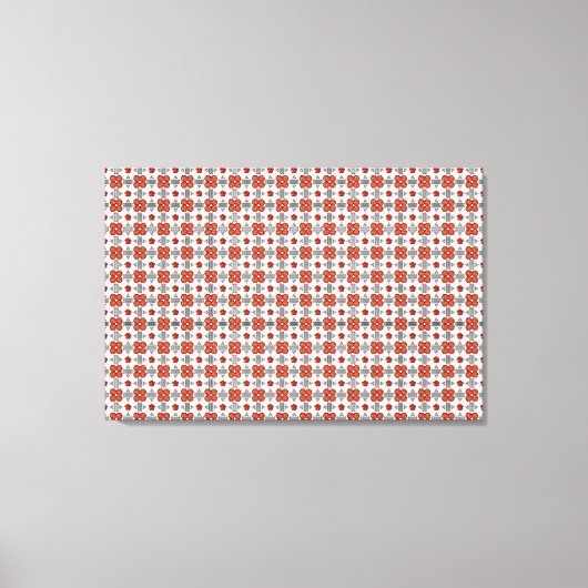 Orange Diamond Gemstone Art, Orange Leinwanddruck (Vorderseite)