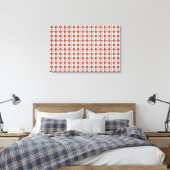 Orange Diamond Gemstone Art, Orange Leinwanddruck (Insitu (Schlafzimmer))