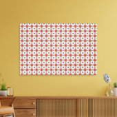 Orange Diamond Gemstone Art, Orange Leinwanddruck (Insitu (Wohnzimmer))
