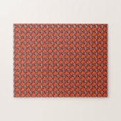 Orange Diamond Gemstone Art, Orange Puzzle (Horizontal)