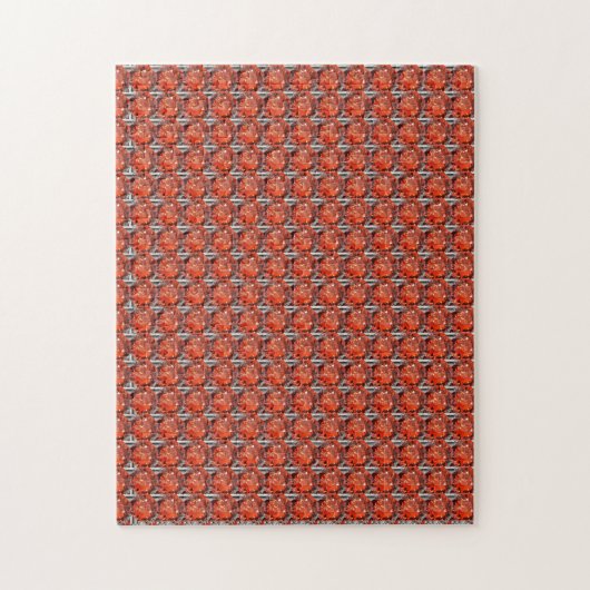 Orange Diamond Gemstone Art, Orange Puzzle (Vertikal)