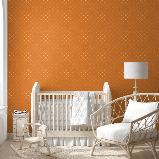 Orange Diamond Lattice Tapete (Kinder)