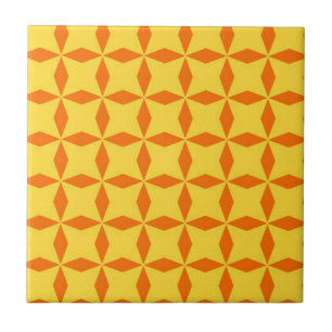 Orange Diamond Pattern Fliese