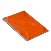 Orange Diamondplate-Notebook Notizblock (Rechte Seite)