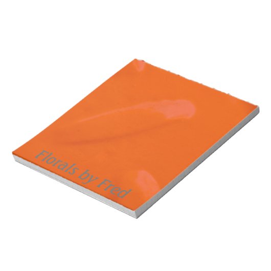 Orange Diamondplate Notepad Notizblock (Rotiert)