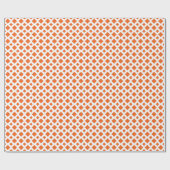 Orange Diamonds on White Geschenkpapier (Flach)